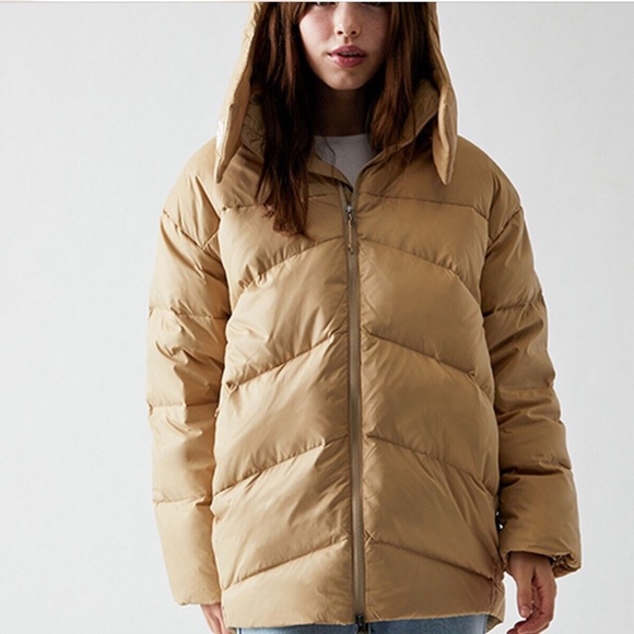NWT The North Face Women’s Palomar Down Parka Coat Jacket Relaxed fit Khaki M BE - Picture 14 of 16